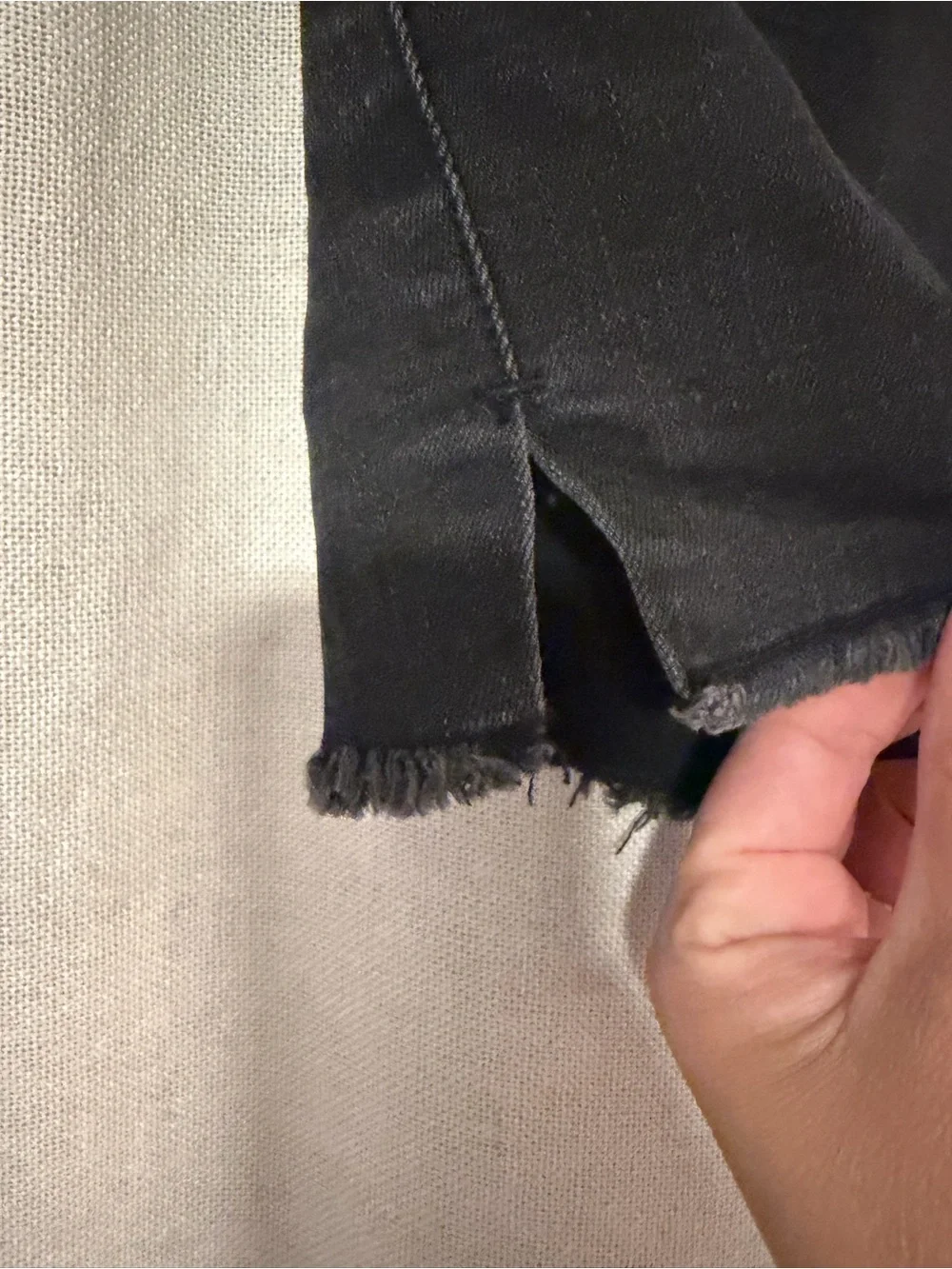 Women's Black Denim Cutoff Shorts